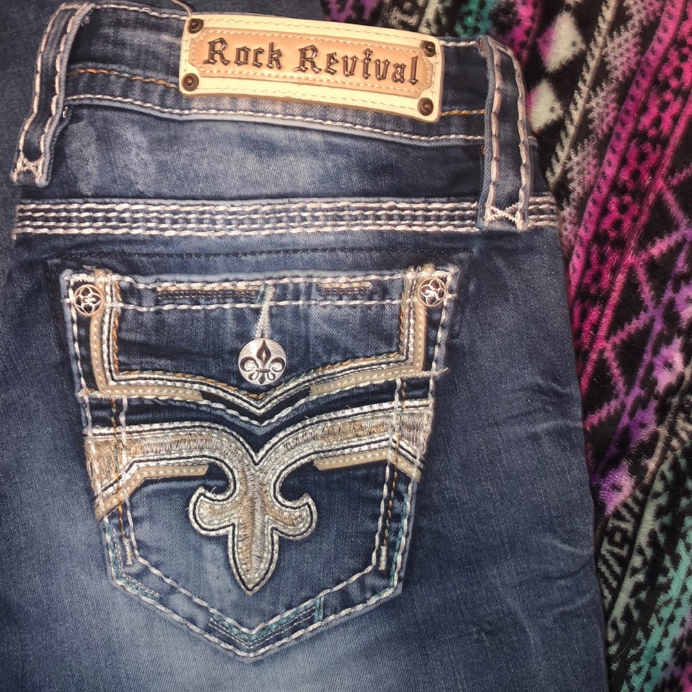Rock revival easy ankle skinny stretch